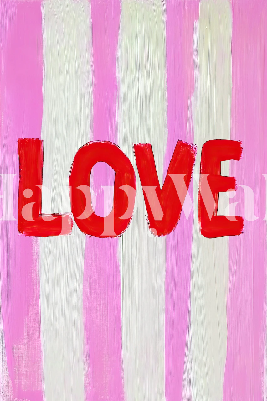 Love Painting wallpaper in a room