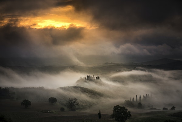 Waves of fog