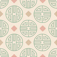 Asian ornaments Vanilla tapete