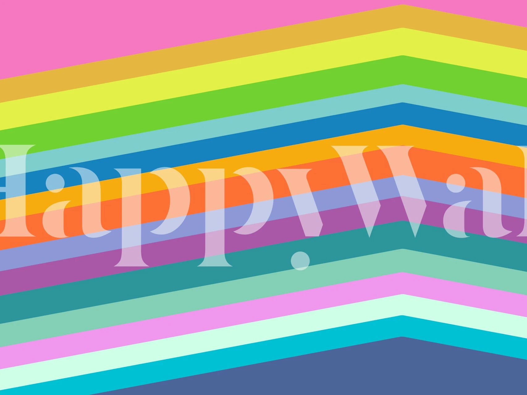 Vibrant Retro Multicolor Diagonal Stripes tapeta