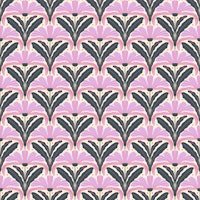 Modern Flowers - violet and green papiers peint