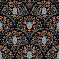 Bugs and flowers arcade - vintage vibes papel de parede