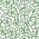 Floral Crochet Lace Pattern, Green