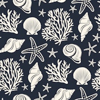 Coastal Seashell Elegance wallpaper