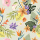 Tropical Garden with Lush Florals