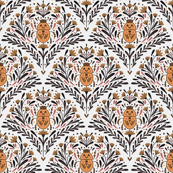 Bugs and flowers - neutral