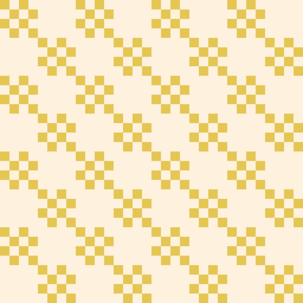 Grid stripes - cream and yellow