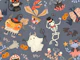 Halloween cute little monsters (large scale)