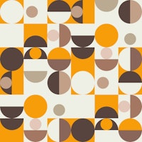 Vintage Bauhaus Circle Design papiers peint