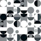 Bauhaus Mid-Century Serene Grayscale Geometry