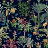 Tropical Jungle Monkey Adventure papel pintado