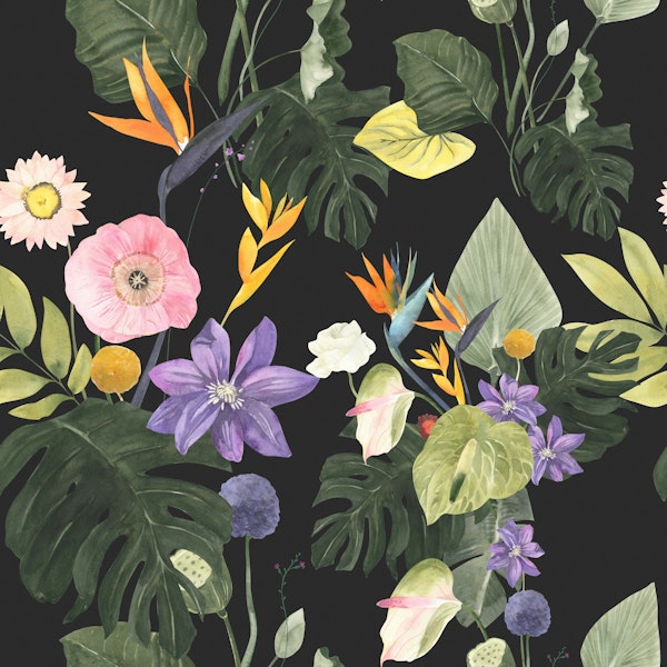 Jungle Wild Bloom Pattern