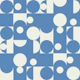 Bauhaus Geometric Blue Circles