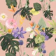 Vibrant Rainforest Floral Pattern