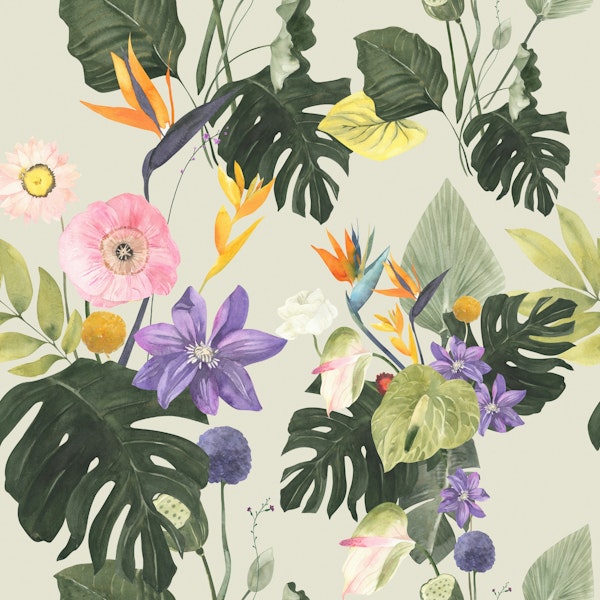 Lush Tropical Wildflowers