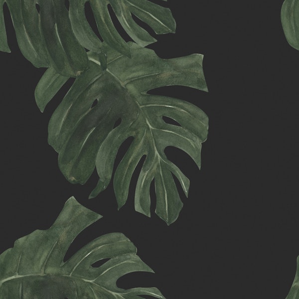Moody Monstera Pattern