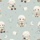 Cozy Lamb Sleepover - mint