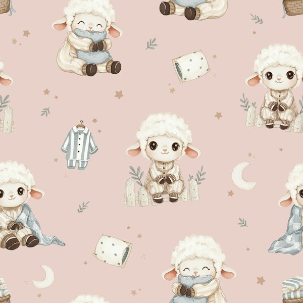Cozy Lamb Sleepover - rose