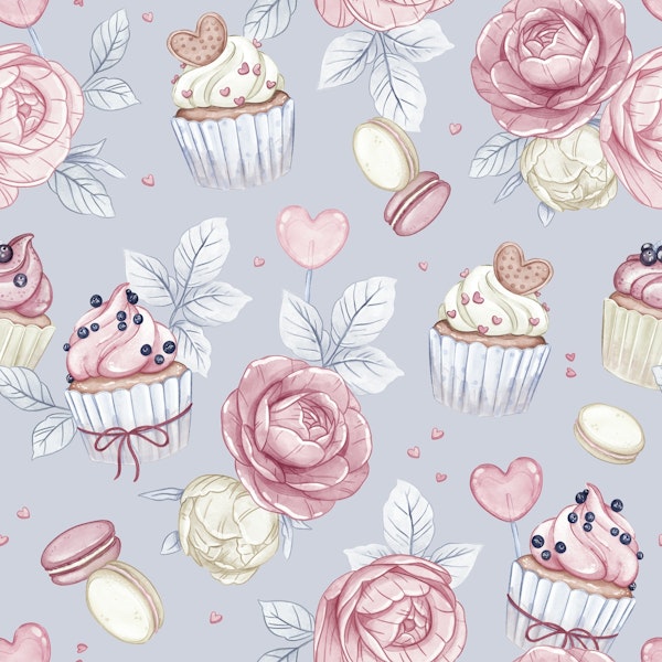 Cupcake Dreams - blue
