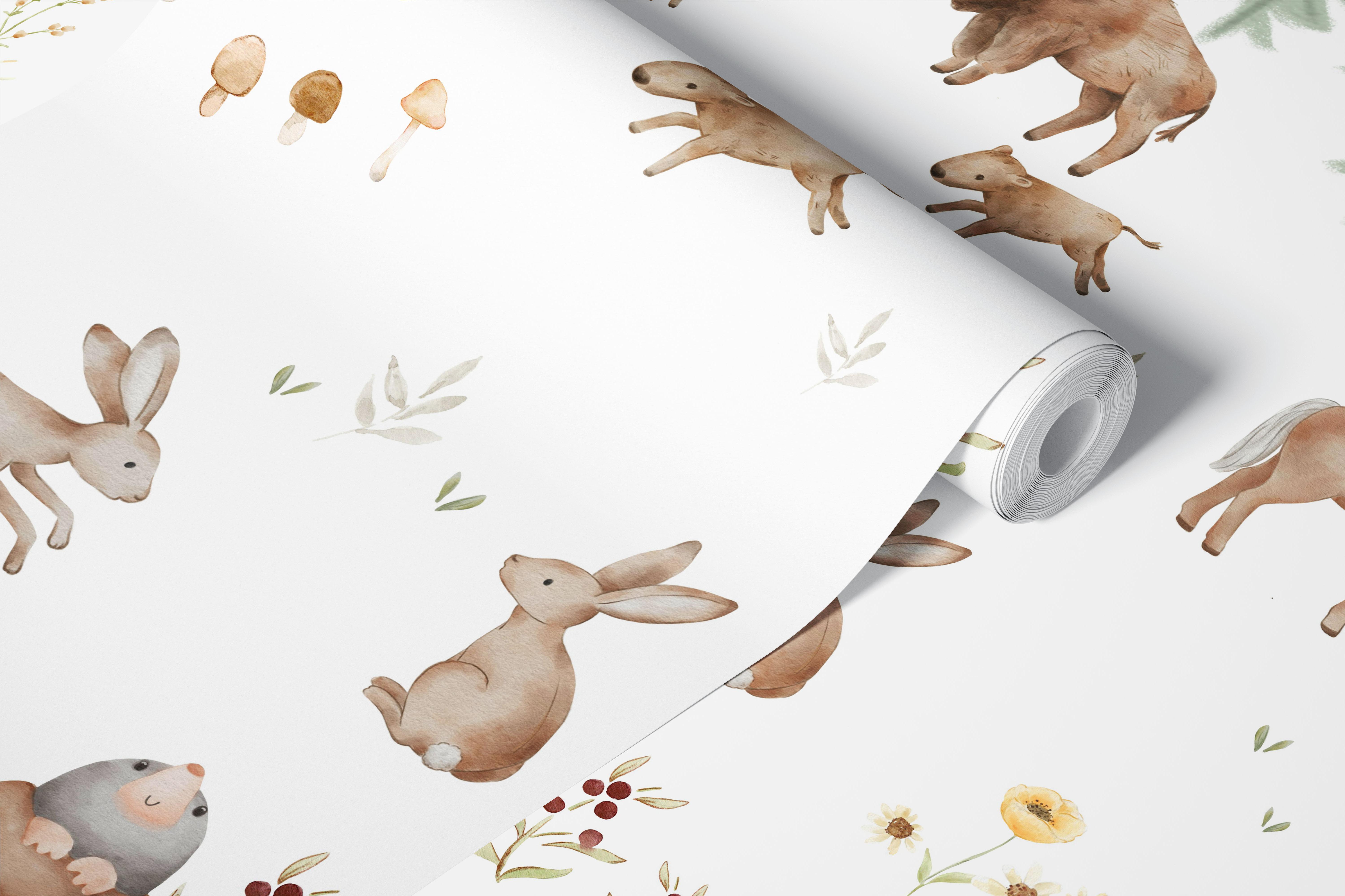 Forest Friends Adventure tapetdesign