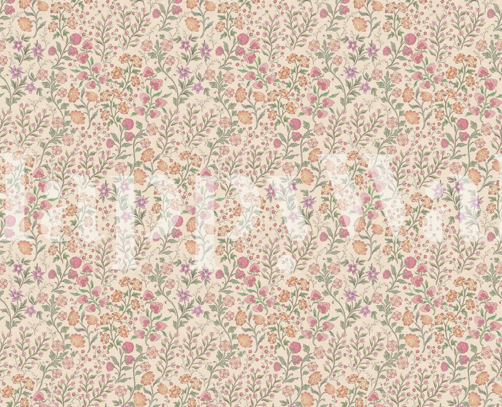 Cottage Floral Wallpaper - HappyWall