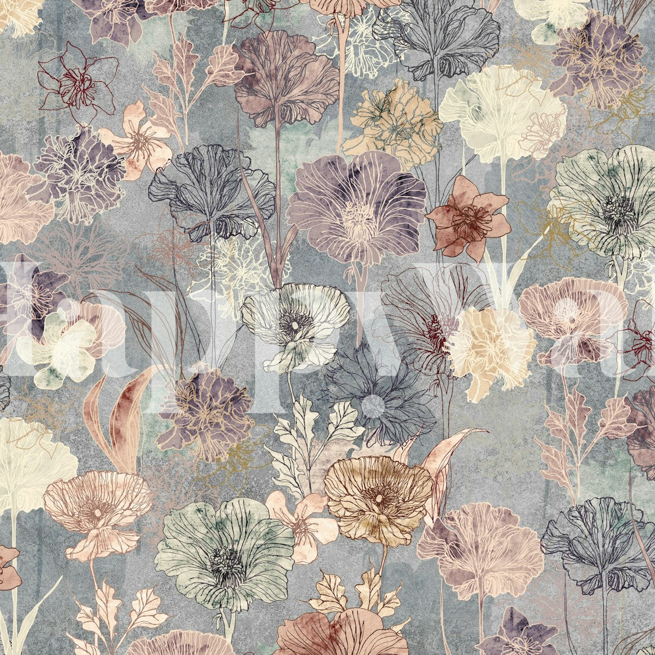Pastel Blossom Dream wallpaper in a room