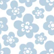 Mimi Scandi Flowers - Air Blue and White - L