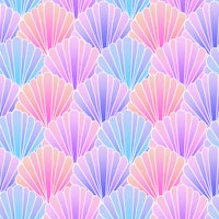 Pastel rainbow seashell scallop papiers peint