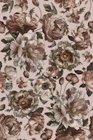 Dark Academia Opulent Baroque Flowers papel pintado