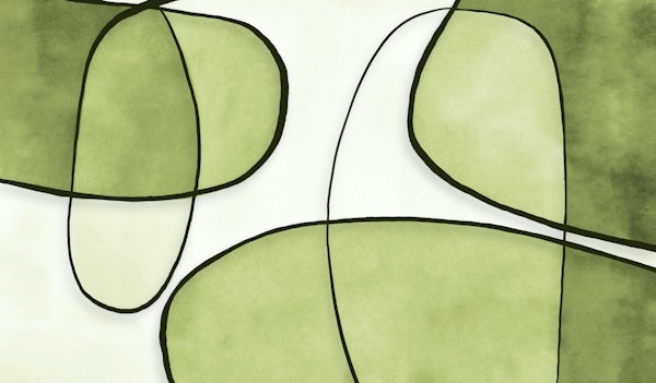 Serene Green Shapes