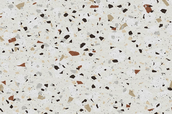 White and Beige Terrazzo
