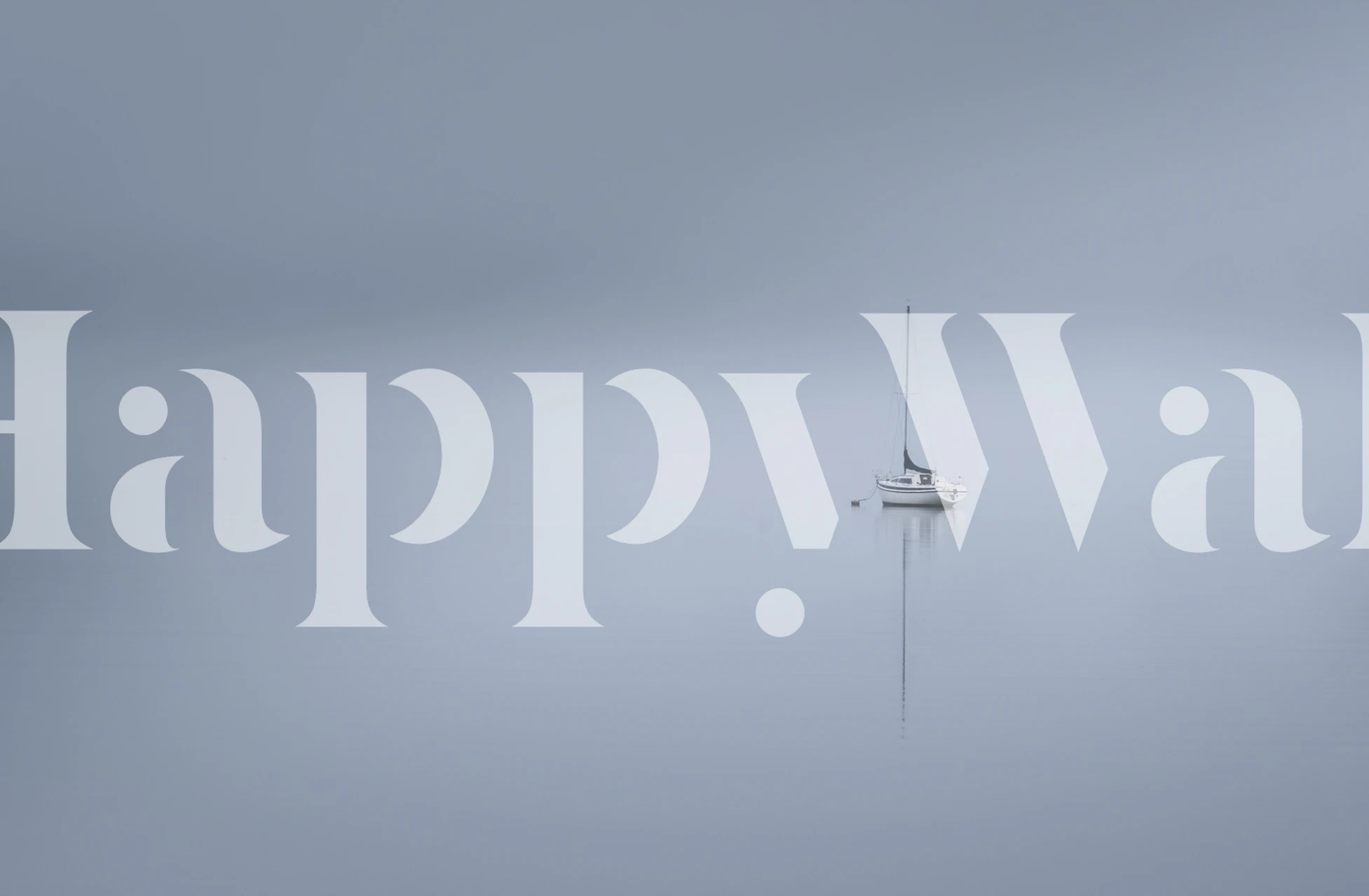 Lonesome boatman tapeta w pokoju