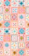 checkers azulejos pastel rose – small