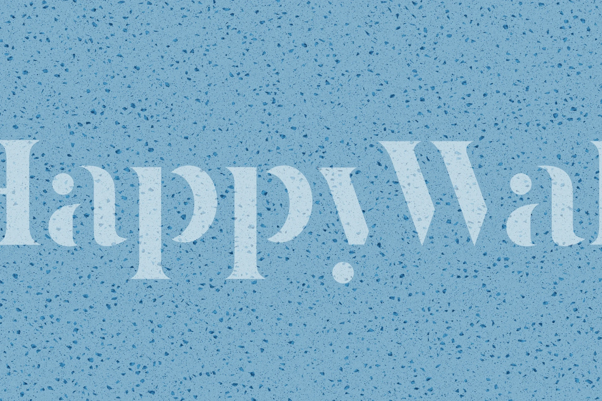 Blue terrazzo texture with speckled patterns wallpaper