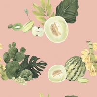 Fresh Summer Fruits Pattern papiers peint