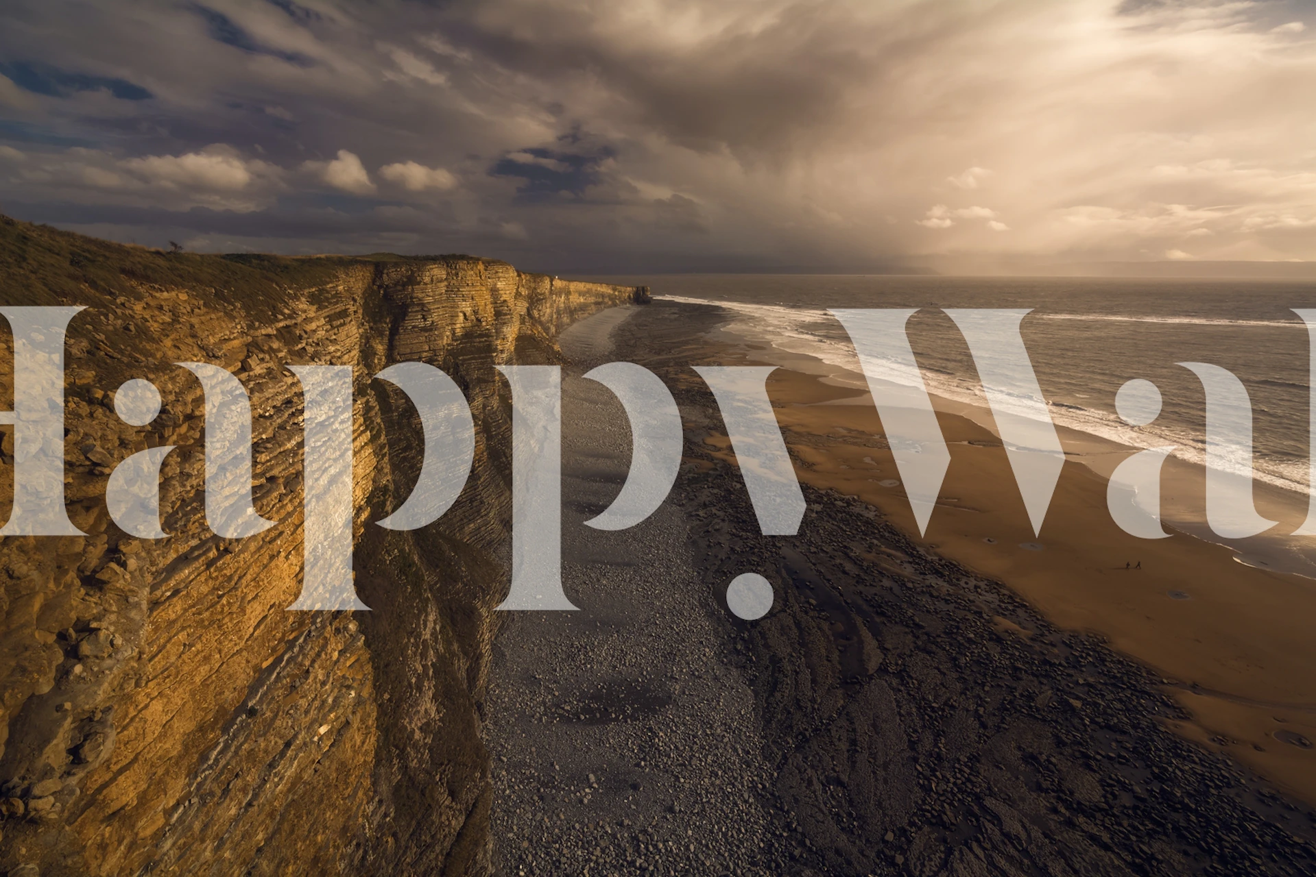 Nature-inspired wallpaper featuring a coastal scene