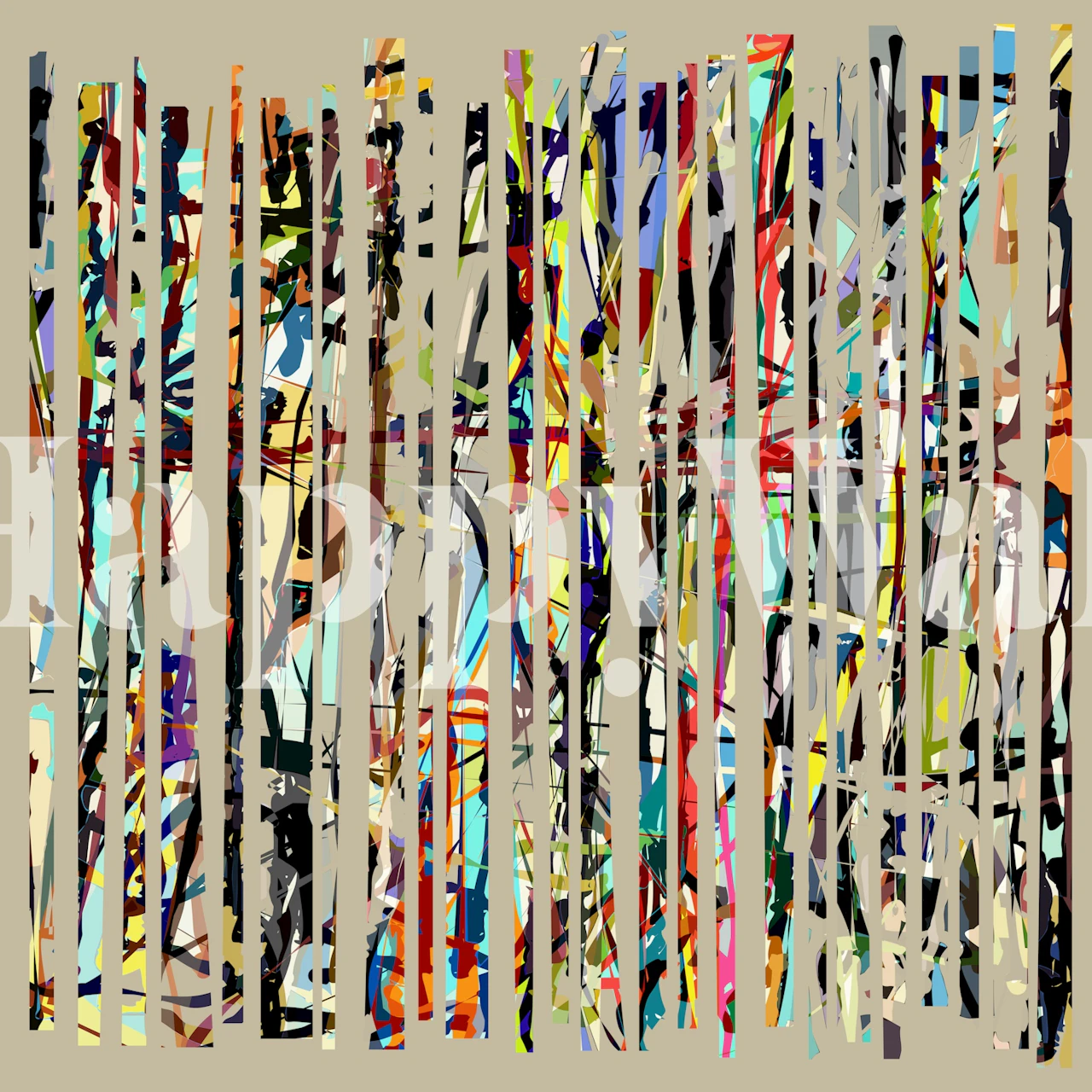 Abstract colorful striped wallpaper with bright patterns