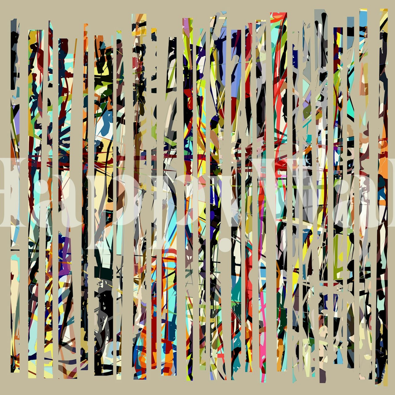 Abstract colorful striped wallpaper with bright patterns