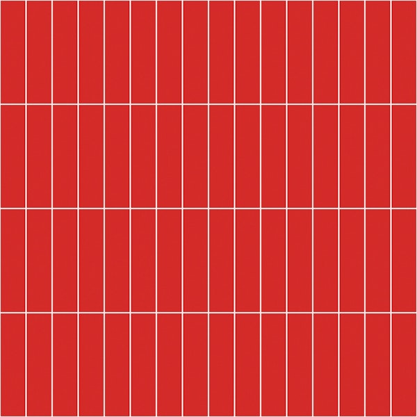 Vertical Grid Pattern - Red and White
