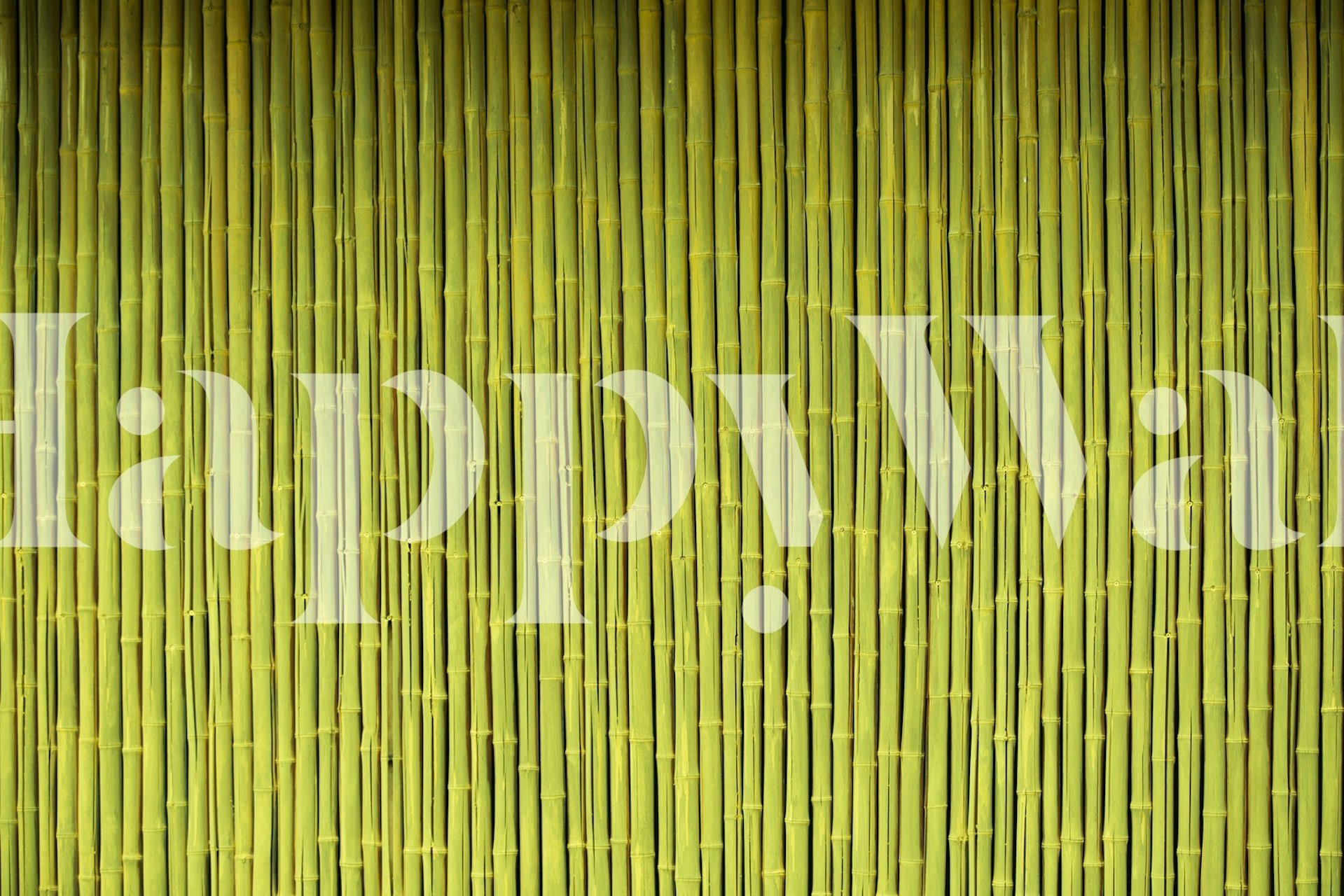 Bamboo stalks in vibrant green shades wallpaper, botanical style