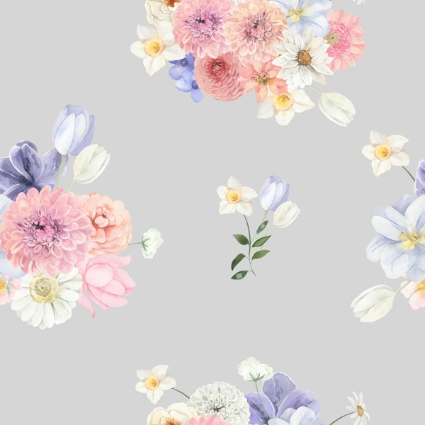 Elegant Pastel Flowers