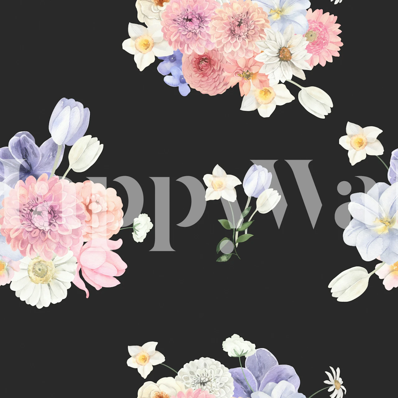 Dreamy Floral Composition tapeta v místnosti