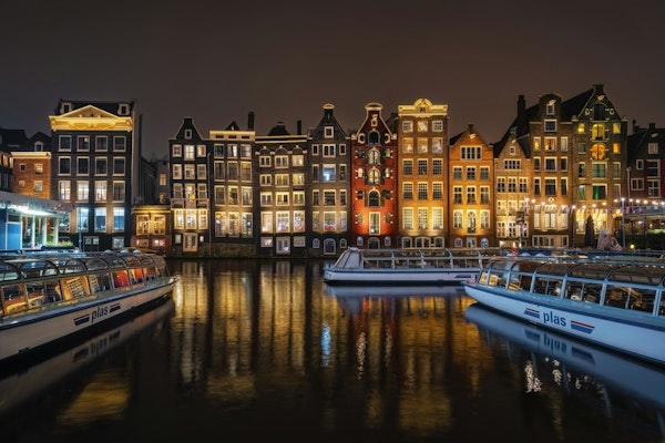 Amsterdam at night