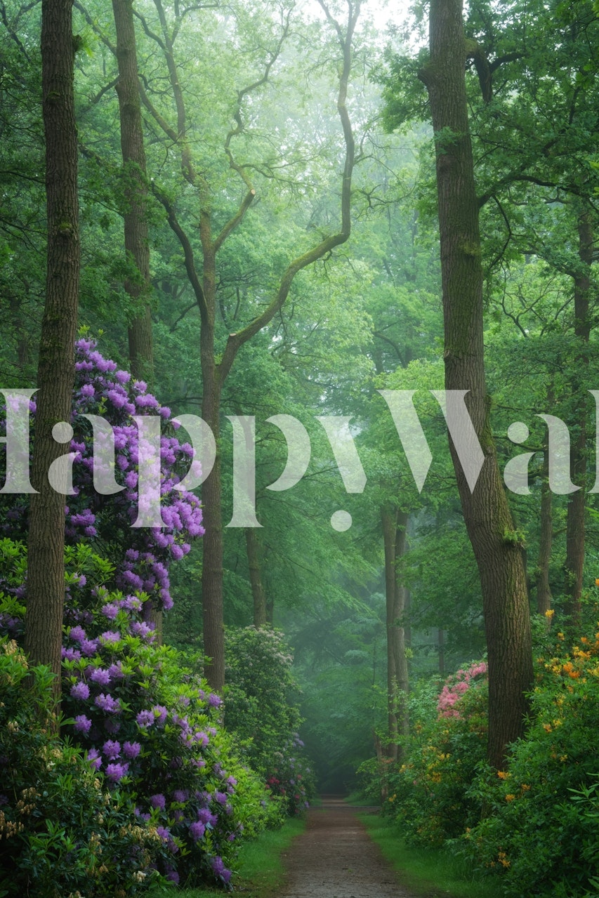 Enchanted Forest Path wallpaper in a room