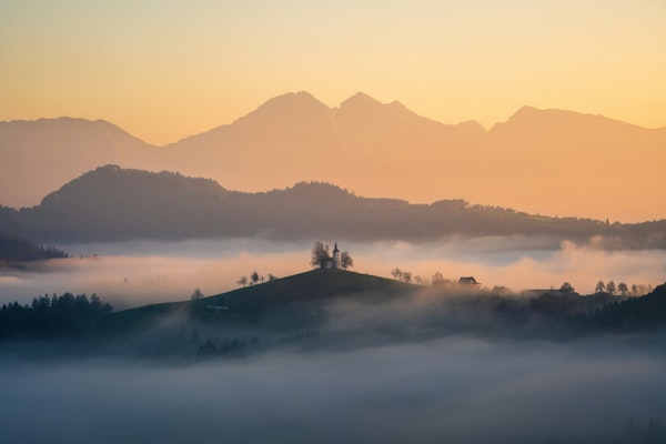 Golden Mountain Mist in Slovenia