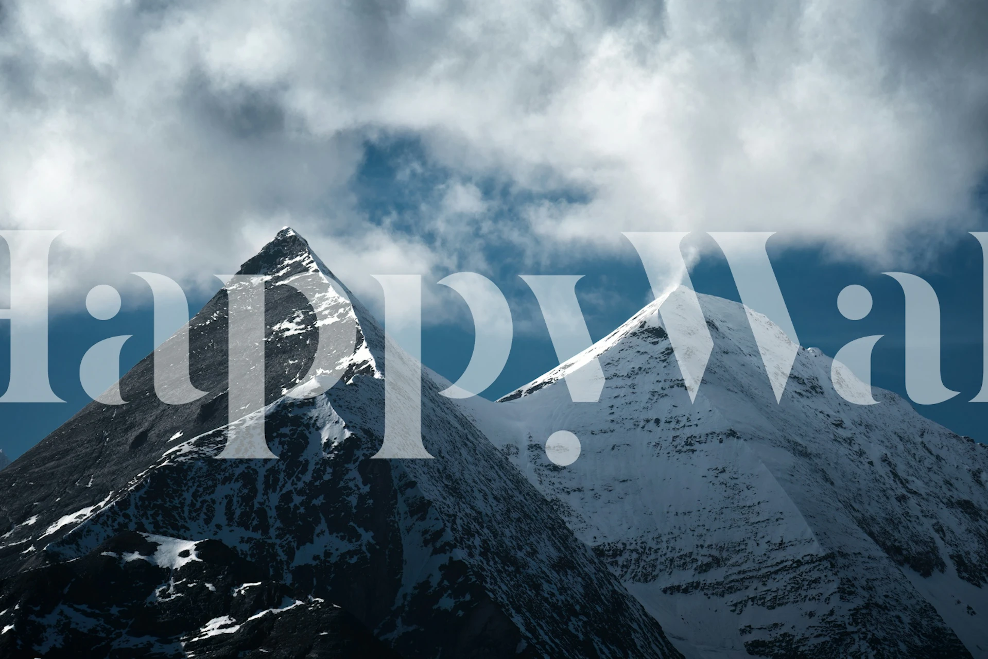 Papier peint Snowy Alpine Escapade dans une pièce