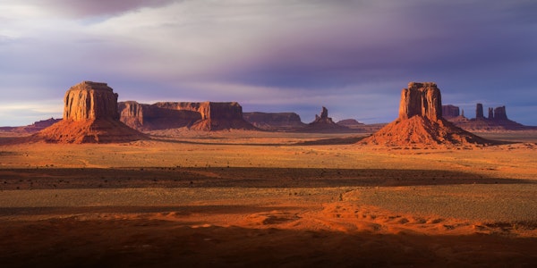 Sunset Over Monument Valley - USA
