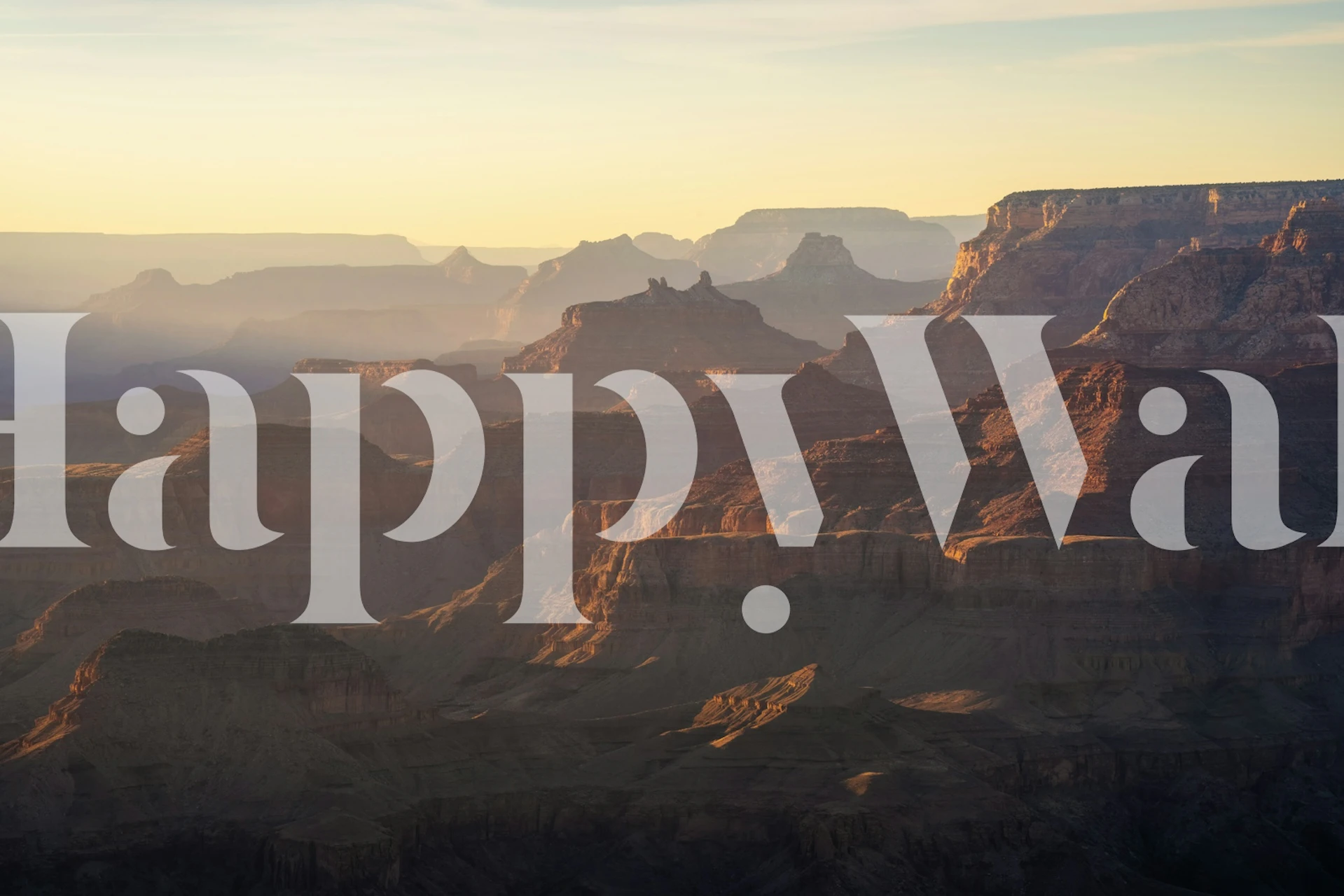 Ethereal Grand Canyon Sunset View in a room