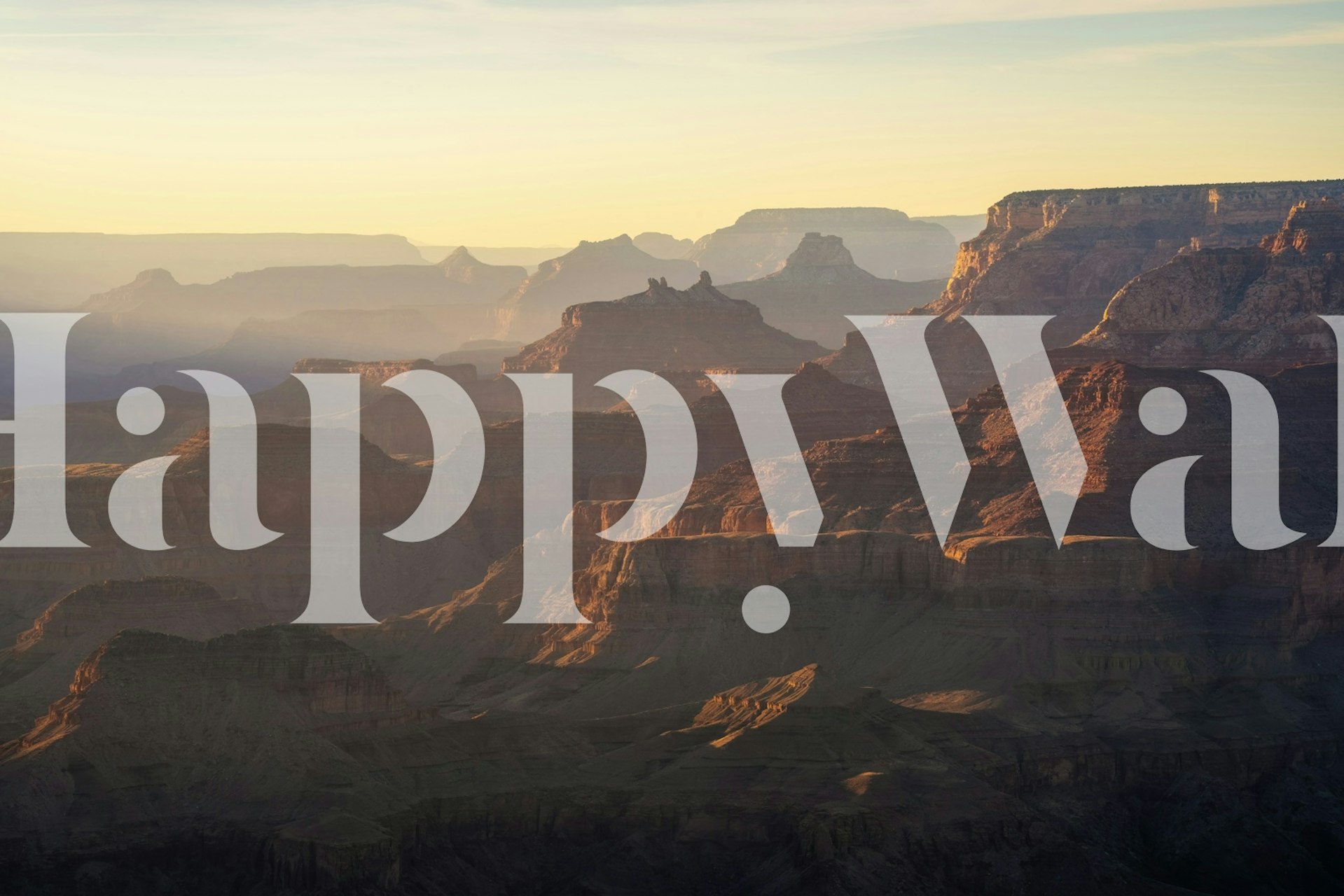 Ethereal Grand Canyon Sunset View in a room