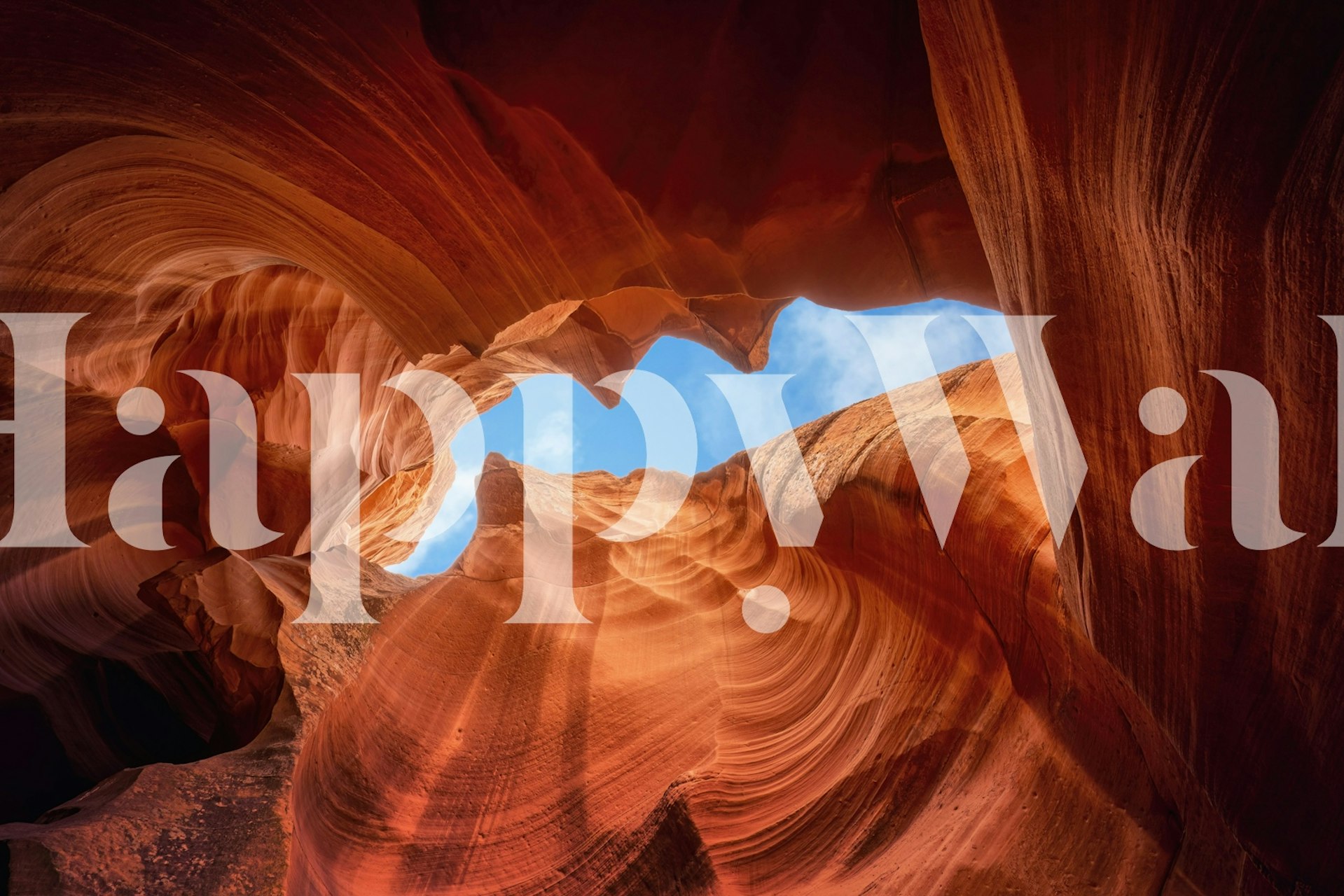 Ethereal Antelope Canyon Escape ταπετσαρία σε ένα δωμάτιο